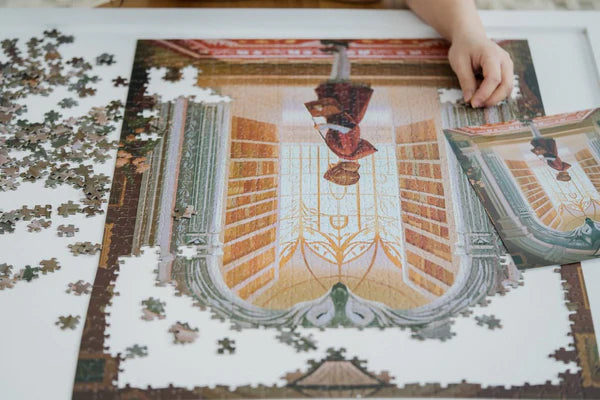 Reverie Puzzles - Red Library Jigsaw Puzzle (1000 Pieces)