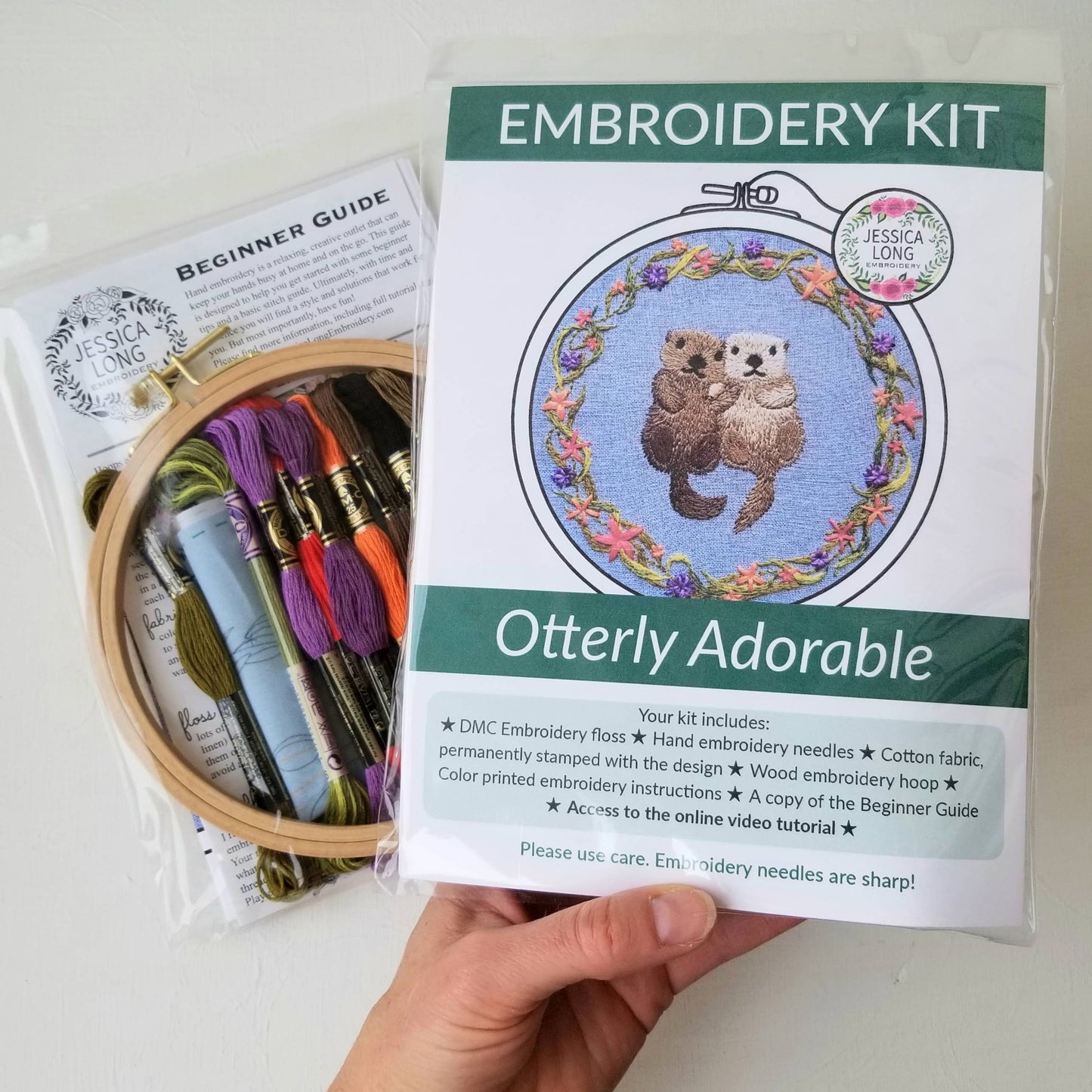 Jessica Long Embroidery - Otterly Adorable Embroidery Kit