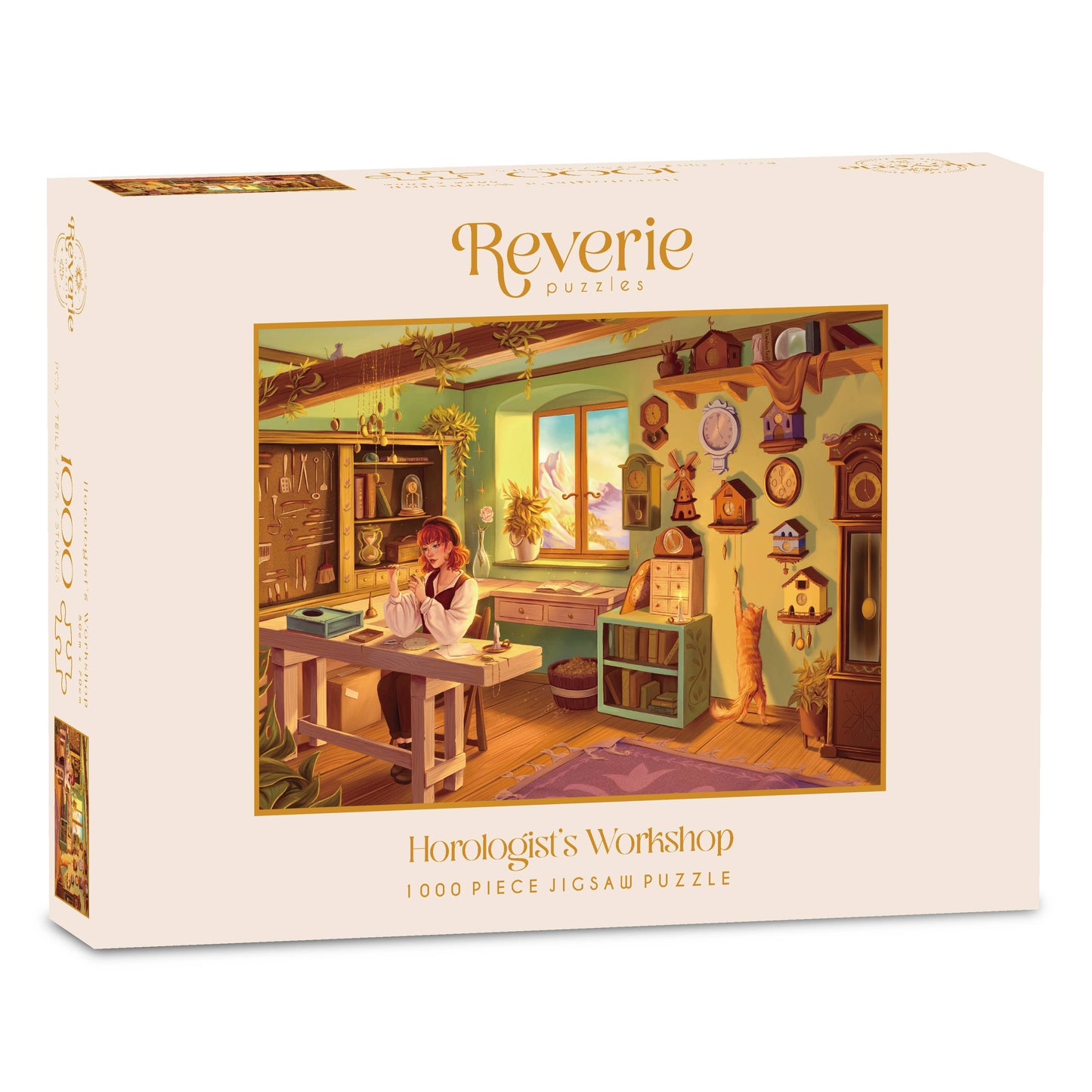 Reverie Puzzles - Horologist's Workshop Jigsaw Puzzle (1000 Pieces)
